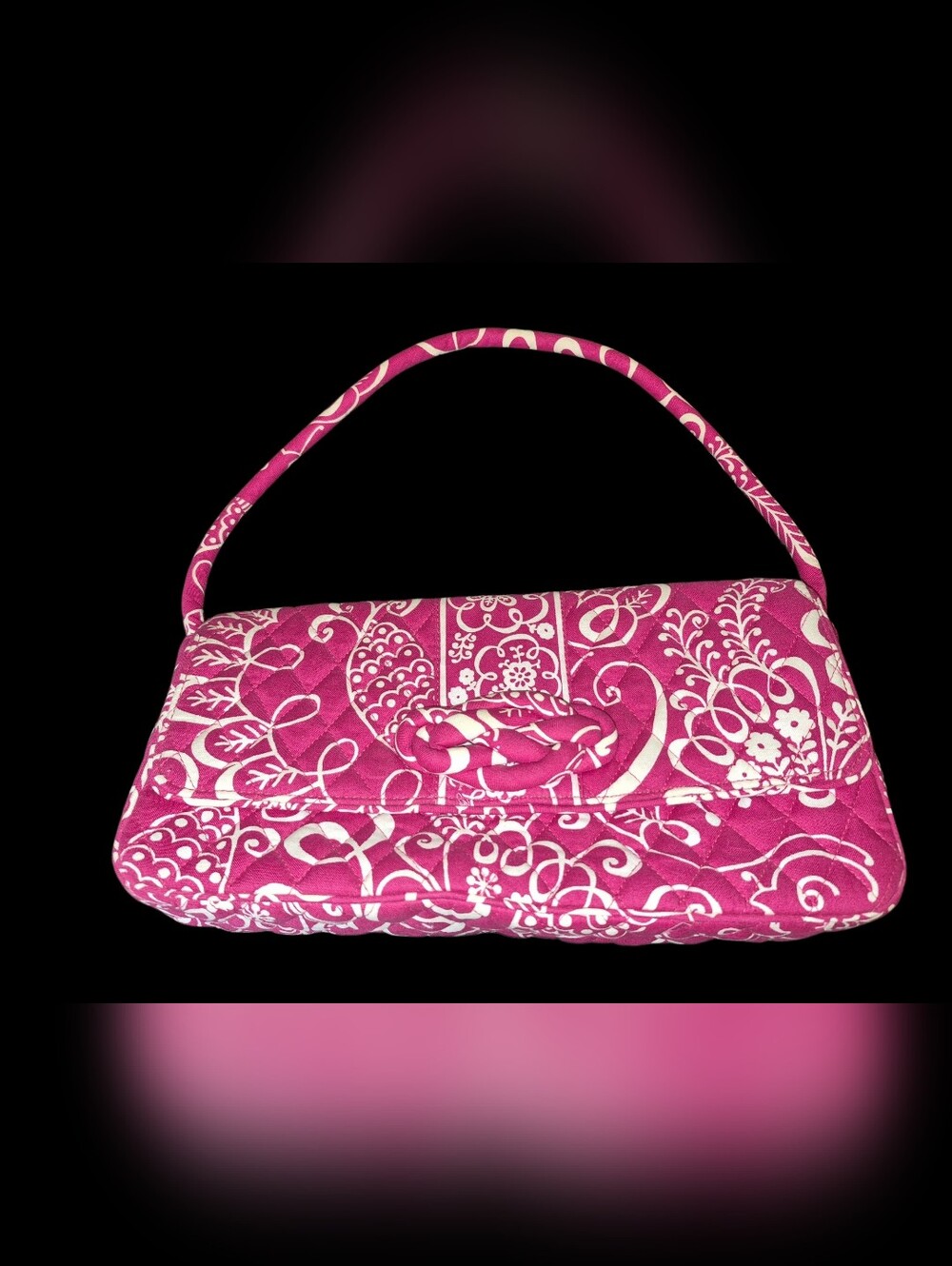 Vera Bradley Twirl Bird Pink Knot Just A Clutch/Shoulder Bag (2011)